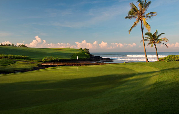 green at nirwana bali golf club, bali, indonesia