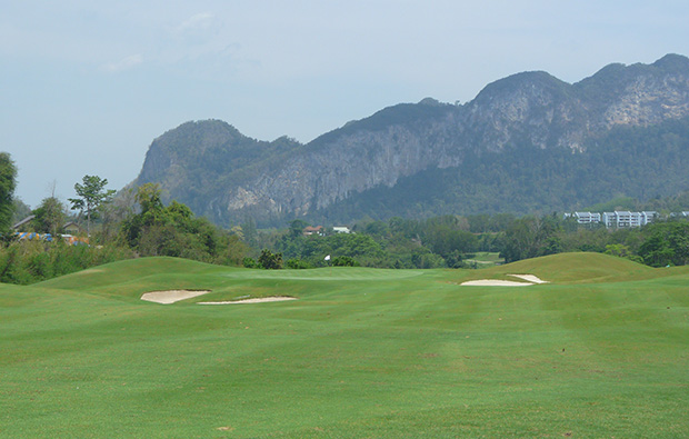 mountains, rajjaprabha dam golf course, samui, thailand