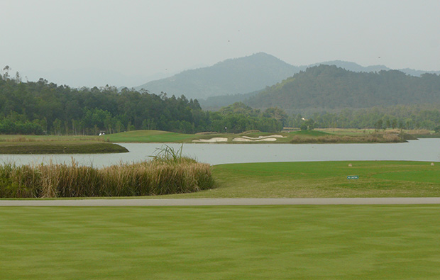 lake, dai lai star golf club, hanoi, vietnam