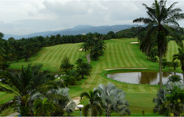 aerial view bukit jawi golf resort, penang