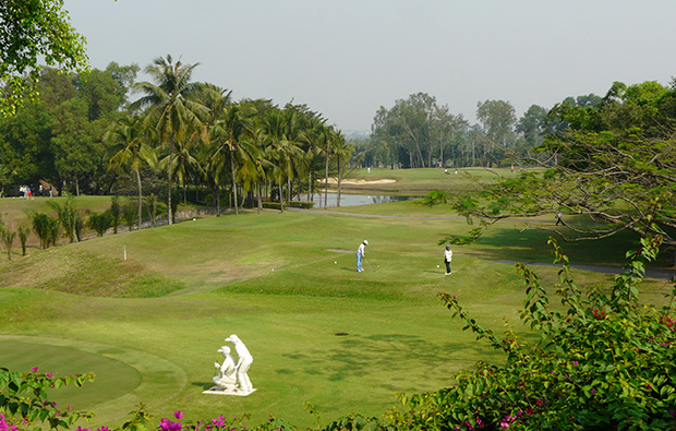 teeing off, song be golf resort, ho chi minh, vietnam