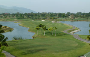 aerial view pattana golf resort, pattaya, thailand