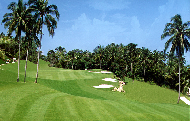 1st hole santiburi samui golf club, samui, thailand