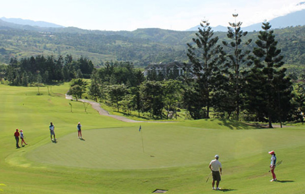 golfers, rainbow hills golf club, jakarta, indonesia 