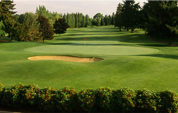 green to fairway, riverside golf club, jakarta, indonesia