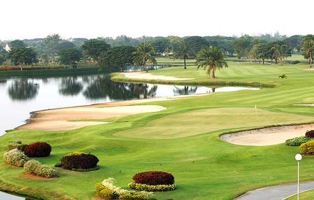 green, the royal golf country club, bangkok, thailand