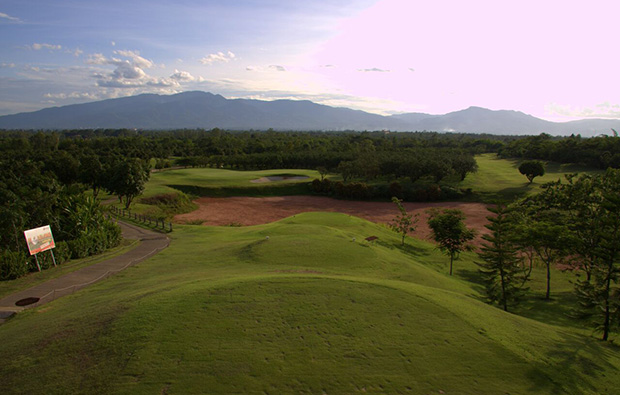 view of mountains, mae jo golf club, chiang mai, thailand