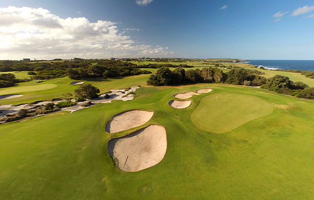 Well protected green St Michaels Golf Club, Sydney, Australia