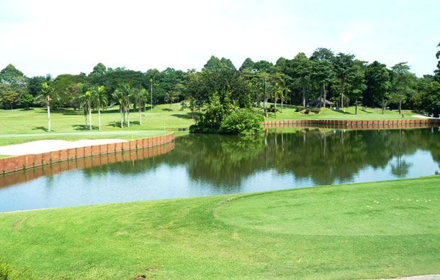 View across lake at Staffield Country Resort, kuala lumpur, malaysia