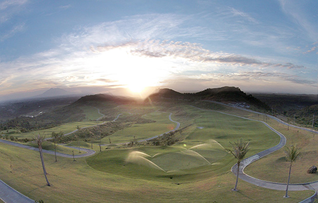 Sunrise over Clark Sun Valley Golf Country Club, Clark, Philippines