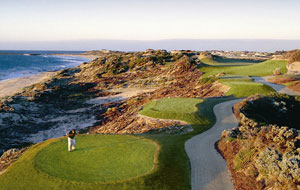 Tee box at The Cut Golf Course, Perth 