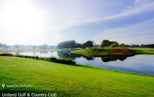 water hazard Uniland Golf Country Club, Bangkok, Thailand