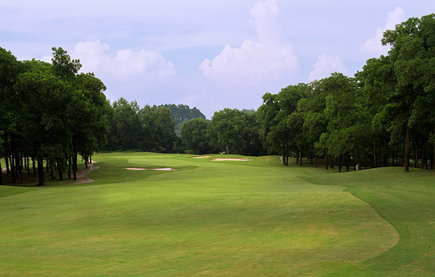 fairway, kings island country club mountainview course, hanoi, vietnam