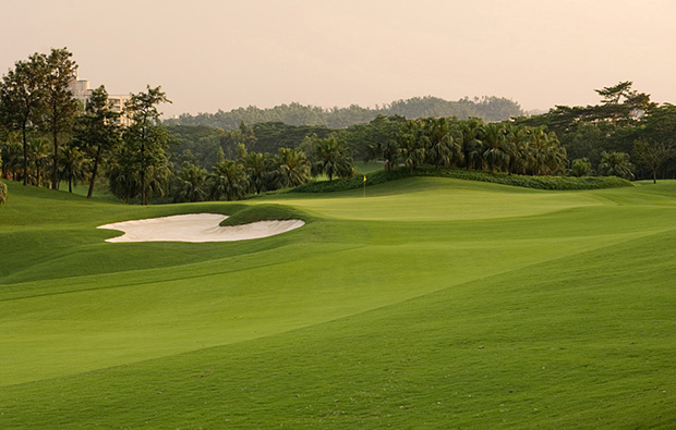 fairway at world cup course mission hills, guangdong china