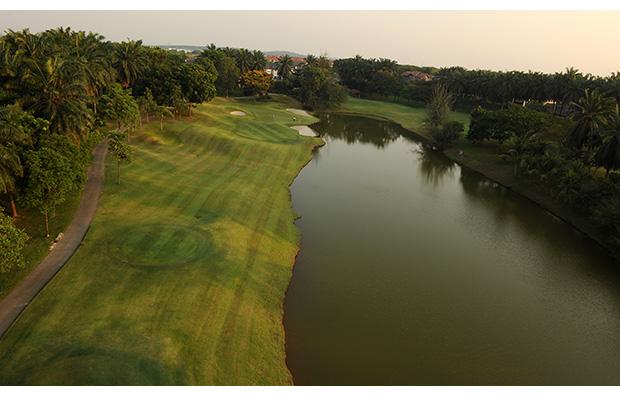 aerial view of fairway kota permai golf club, kuala lumpur