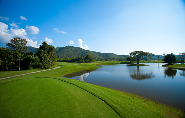 view of mountains, alpine golf club, chiang mai, thailand