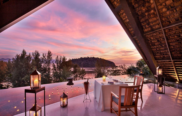 Sunset from one of the Villas