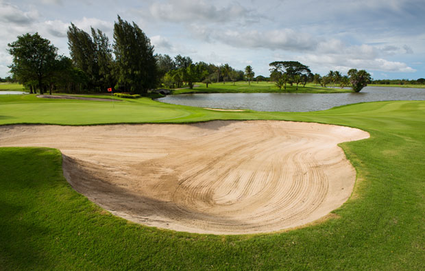 green at bangkapong riverside country club, bangkok, thailand