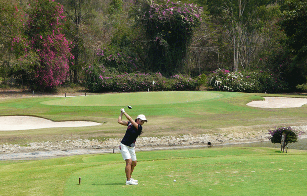 tee of bangpra international golf club, pattaya, thailand