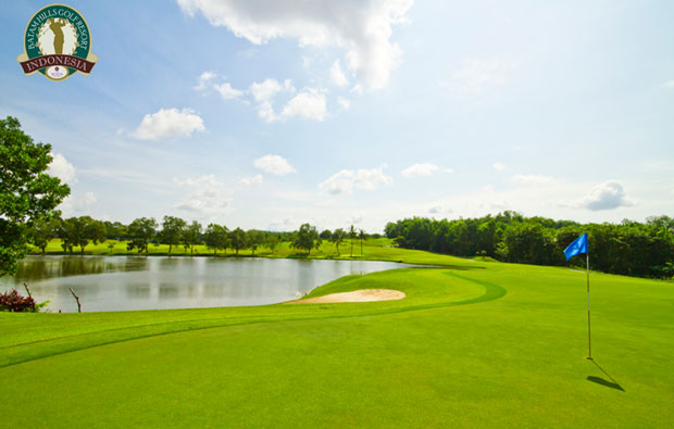 view from green Batam Hills Golf Resort