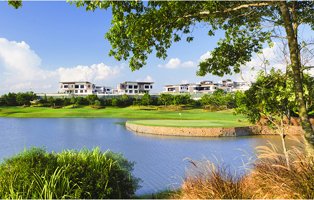 island green horizon hills golf country club, johore, malaysia