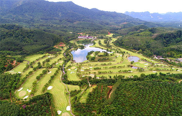 Aerial katathong golf resort, phuket