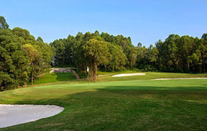 view to green, kings island country club mountain view course, hanoi, vietnam