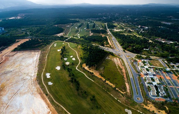 aerial view Kota Seriemas Golf and Country Club