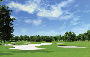 large bunker, lakewood country club, bangkok, thailand