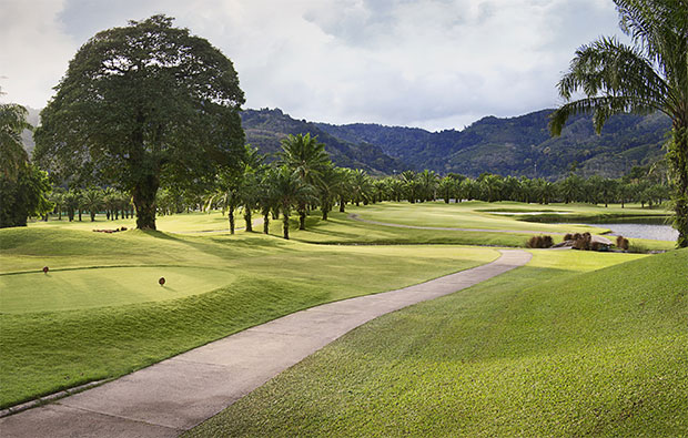 2nd hole loch palm golf club, phuket