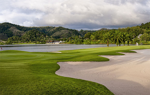 fairway 1st hole loch palm golf club, phuket