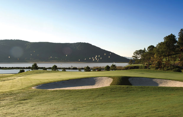 view towards lake  at dalat at 1200 golf course