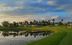 lake reflections, lotus valley golf club, bangkok, thailand