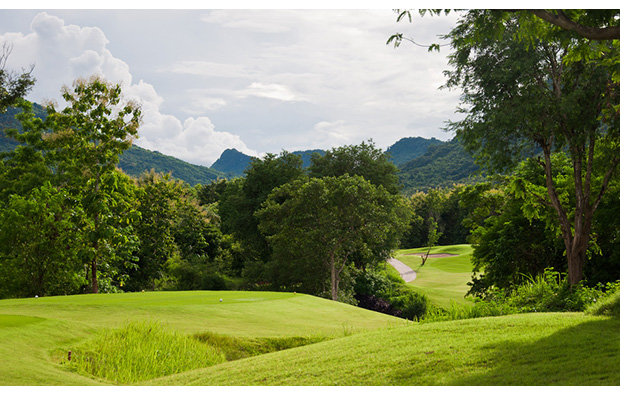 fairway at luang prabang golf club, luang prabang, laos