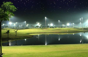 Night golf in Thailand
