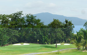 approaching green, north hill chiang mai golf club, chaing mai, thailand