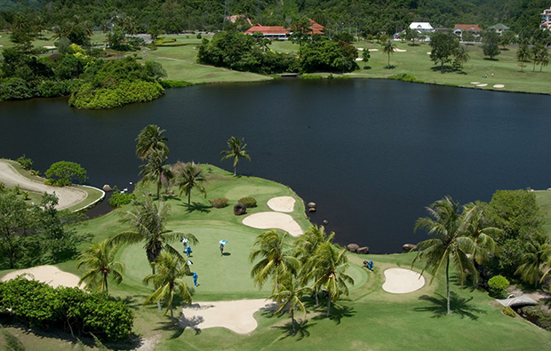 view to clubhouse phuket country club, phuket