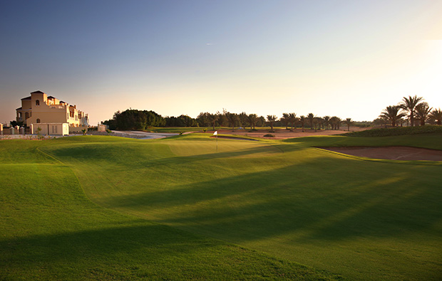 green at al hamra golf club, dubai, united arab emirates