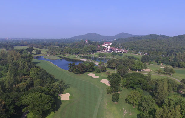 aerial view, springfield country club, hua hin, thailand
