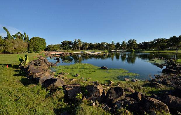 water hazard sutera-harbour-golf-country-club, kota kinabalu, malaysia