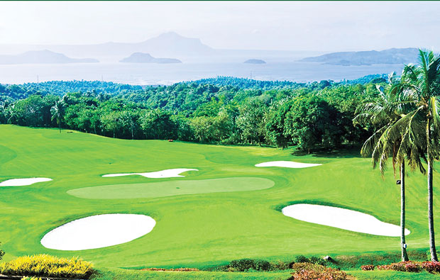 View across Tagaytay Midlands Golf Club, Manila, Philippines