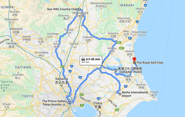 Map of Route